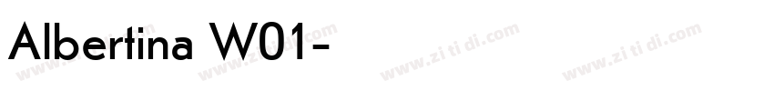 Albertina W01字体转换